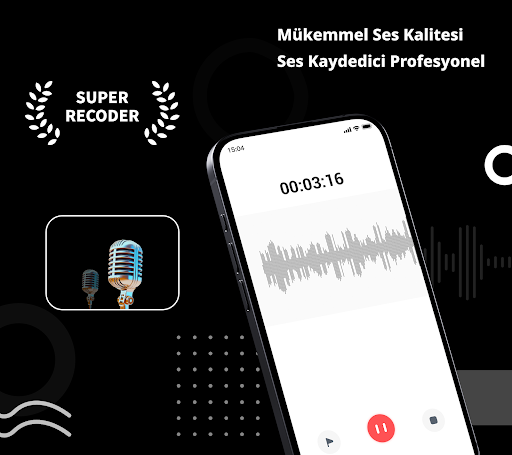 Ses Kaydedici, Ses Kaydı MP3 ekran görüntüsü