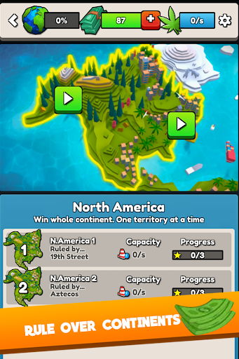 Weed War Clicker - Clicker oyu ekran görüntüsü