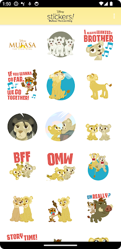 Mufasa: The Lion King Stickers ekran görüntüsü