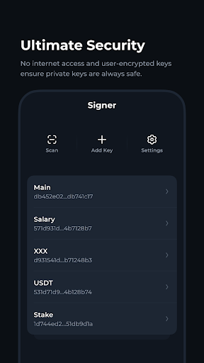 Signer for Tonkeeper ekran görüntüsü