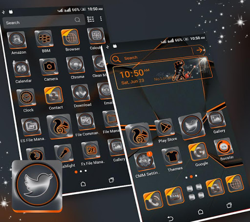 Simple Black Launcher Theme ekran görüntüsü