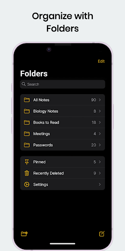 Notlar: Basit iOS Not Defteri ekran görüntüsü