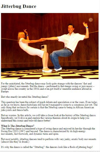 How to Dance the Jitterbug ekran görüntüsü