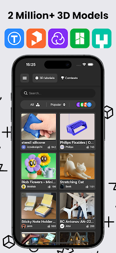 3D GO | 3D Printing Models ekran görüntüsü