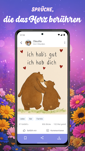 Sprüche App: Zitate & Bilder ekran görüntüsü