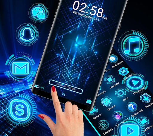 Technology Launcher Theme ekran görüntüsü