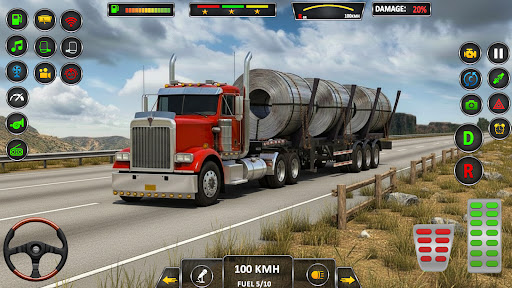 American Cargo Truck Games 3D ekran görüntüsü