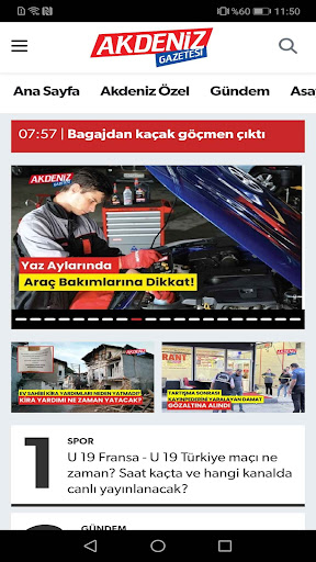 Akdeniz Gazetesi ekran görüntüsü