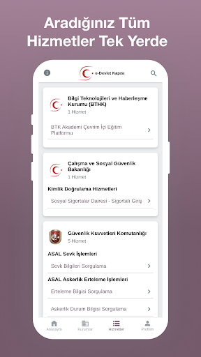 KKTC e-Devlet ekran görüntüsü