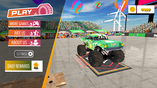 Monster Truck Demolition Game ekran görüntüsü