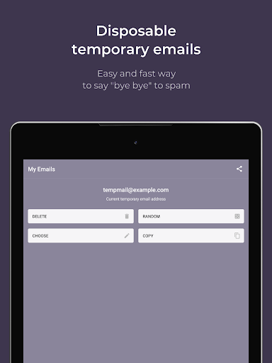 Temp Mail by temp-mail.io ekran görüntüsü