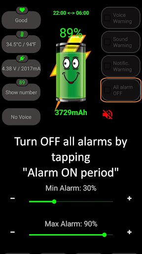 Battery Alarm ekran görüntüsü