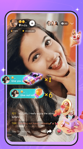 AmiLive: 1v1 video chat ekran görüntüsü