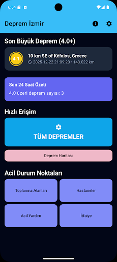Deprem İZMİR ekran görüntüsü