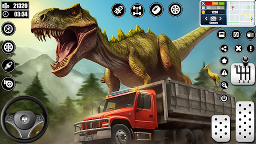 Dino Transporter Truck Games ekran görüntüsü