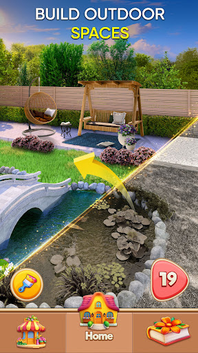 Garden & Home: Tasarım Oyunu ekran görüntüsü