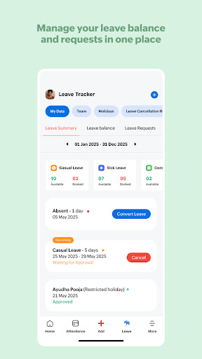 Zoho People - HR Management ekran görüntüsü