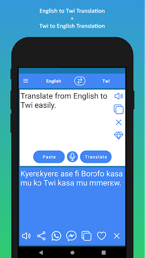 English to Twi Translator ekran görüntüsü