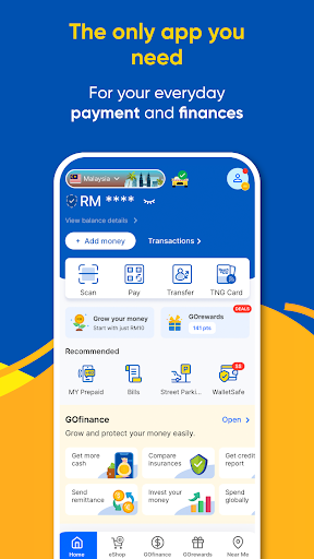 Touch 'n Go eWallet ekran görüntüsü