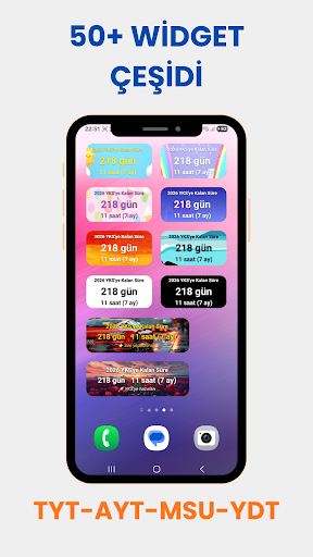 YKS YDT MSU Sayaç Widget 2026 ekran görüntüsü