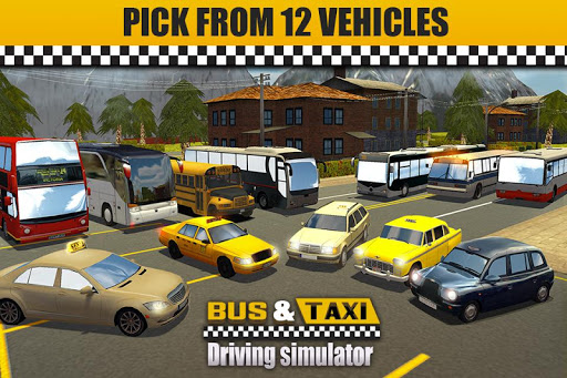 Bus & Taxi Driving Simulator ekran görüntüsü