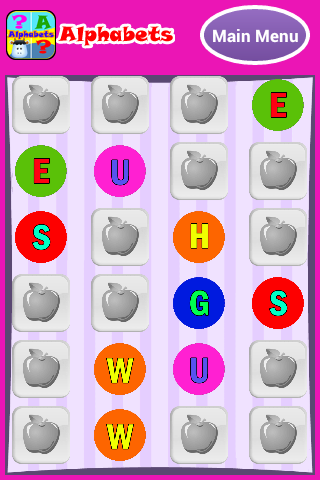 Alphabets - Kids Memory Game ekran görüntüsü