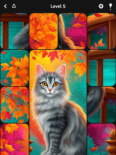 Cat Jigsaw Solitaire ekran görüntüsü