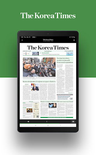 The Korea Times ekran görüntüsü