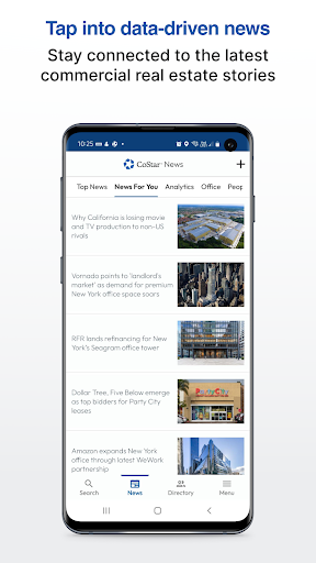 CoStar Commercial Real Estate ekran görüntüsü