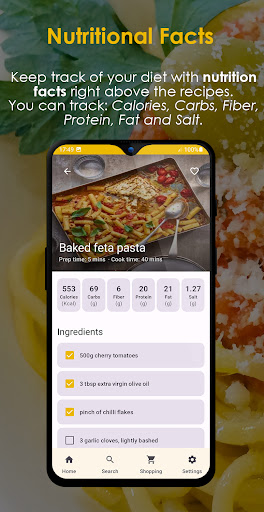 Pasta Recipes Offline ekran görüntüsü