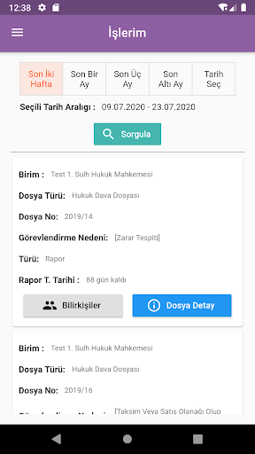 e-Bilirkişi ekran görüntüsü