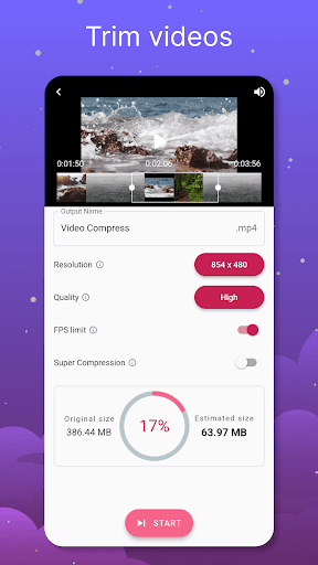 Videos & Movies Compressor ekran görüntüsü