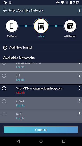 QVPN ekran görüntüsü