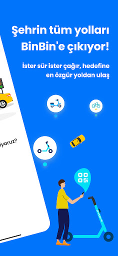 BinBin: Taksi & Scooter ekran görüntüsü