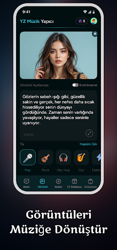 AI Müzik Yapımcısı Uygulaması ekran görüntüsü