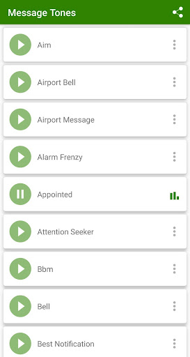 Message tones ekran görüntüsü