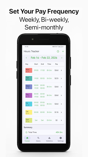 WorkLog - Hours Tracker ekran görüntüsü