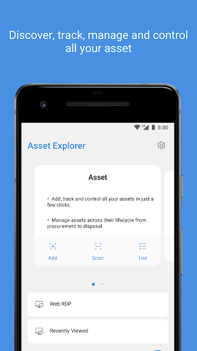 AssetExplorer | On-premises ekran görüntüsü