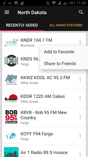 North Dakota Radio Stations ekran görüntüsü
