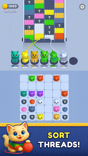 Cat Wool: Sort Games ekran görüntüsü