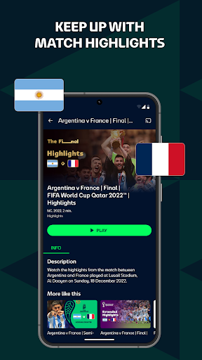 FIFA+ Stream Live Football TV ekran görüntüsü
