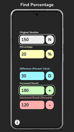 Simple Percentage Calculator ekran görüntüsü