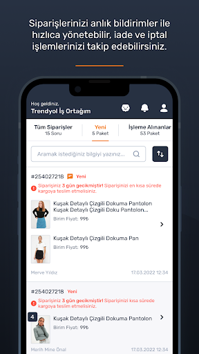 Trendyol Satıcı Paneli ekran görüntüsü