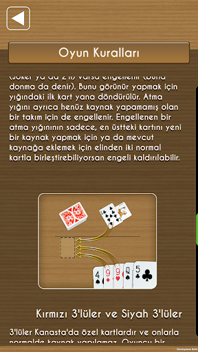 Canasta Multiplayer kart oyunu ekran görüntüsü