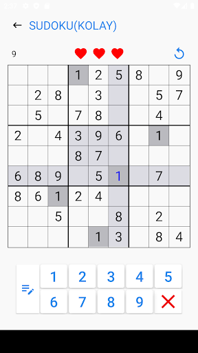 Sudoku ekran görüntüsü