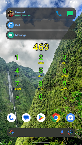 Dialer Widget ekran görüntüsü