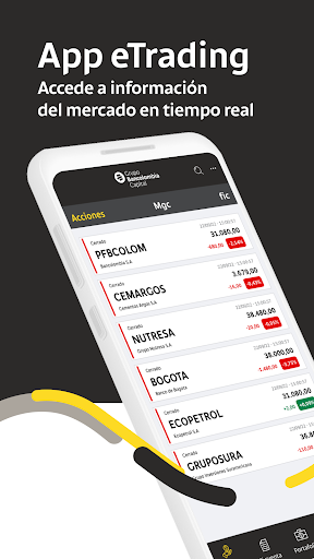 eTrading Bancolombia ekran görüntüsü