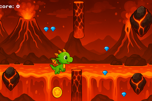 Flappy Dragon Adventure ekran görüntüsü