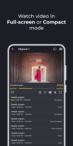 Televizo - IPTV player ekran görüntüsü