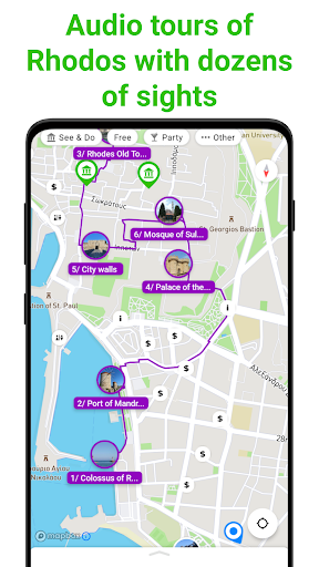 Rhodos Tour Guide:SmartGuide ekran görüntüsü